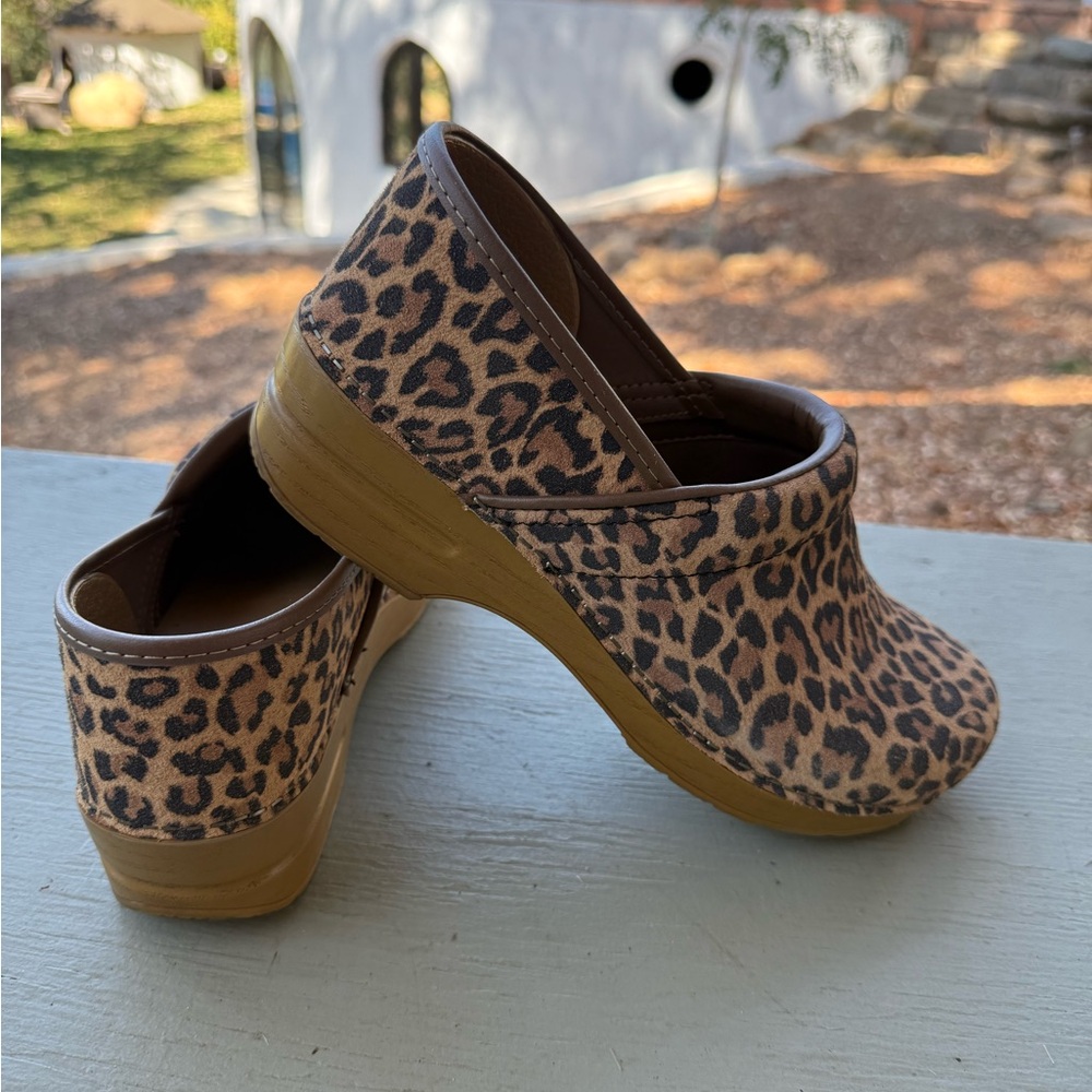 Dansko Leopard Print Women's Clogs